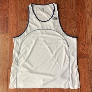 Brooks Running Tank Top White Mens LG